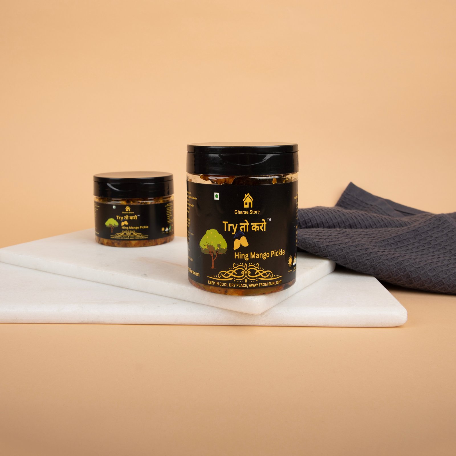 Hing Aam ka Achaar | Kairi | Raw Mango Pickle - Spicy (Mustard Oil)