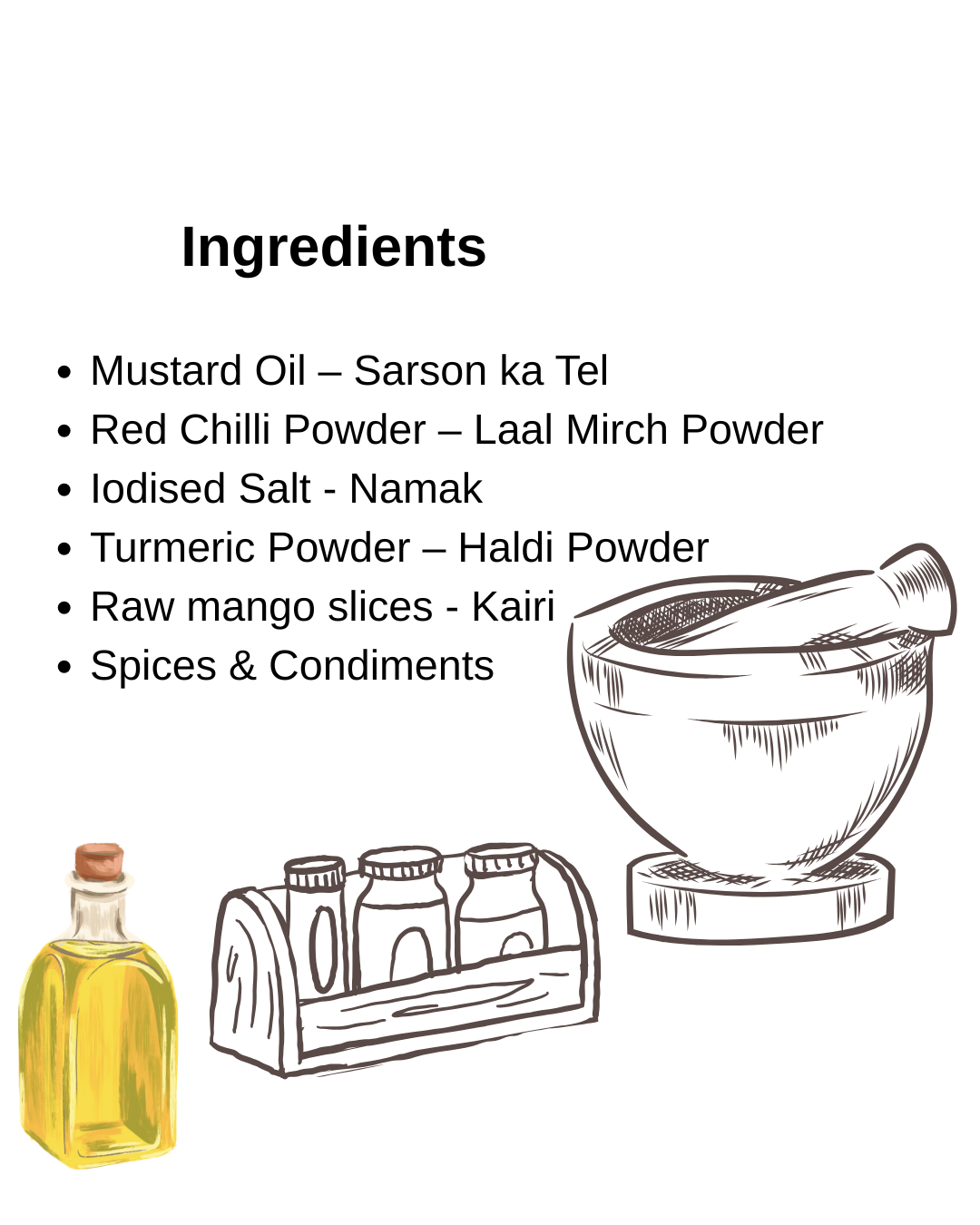 Hing Aam ka Achaar | Kairi | Raw Mango Pickle - Spicy (Mustard Oil) - Image 4