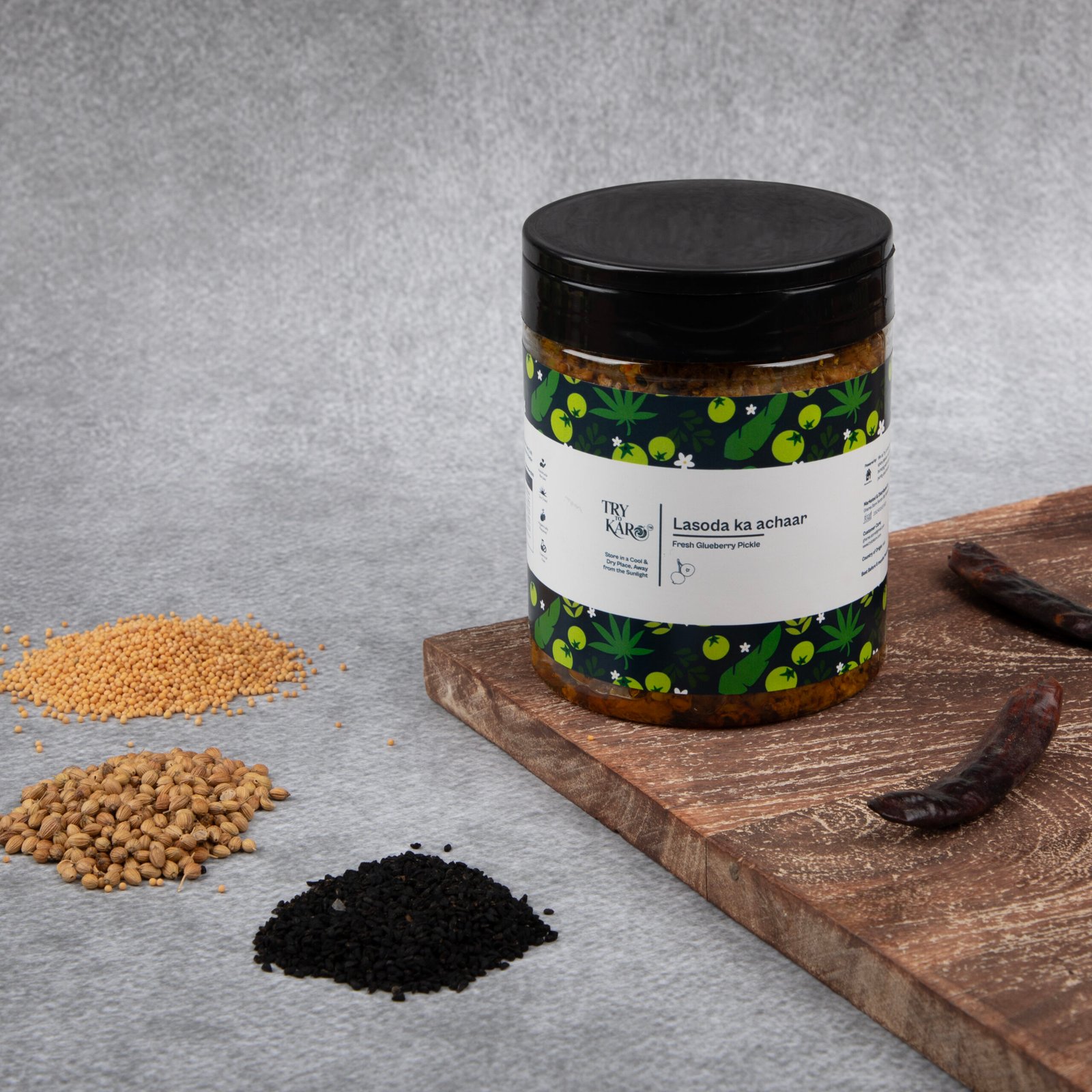 Laswa | Lasoda | Gondi | Indian Cherry | Glue Berry - Spicy (Mustard Oil) - Image 2