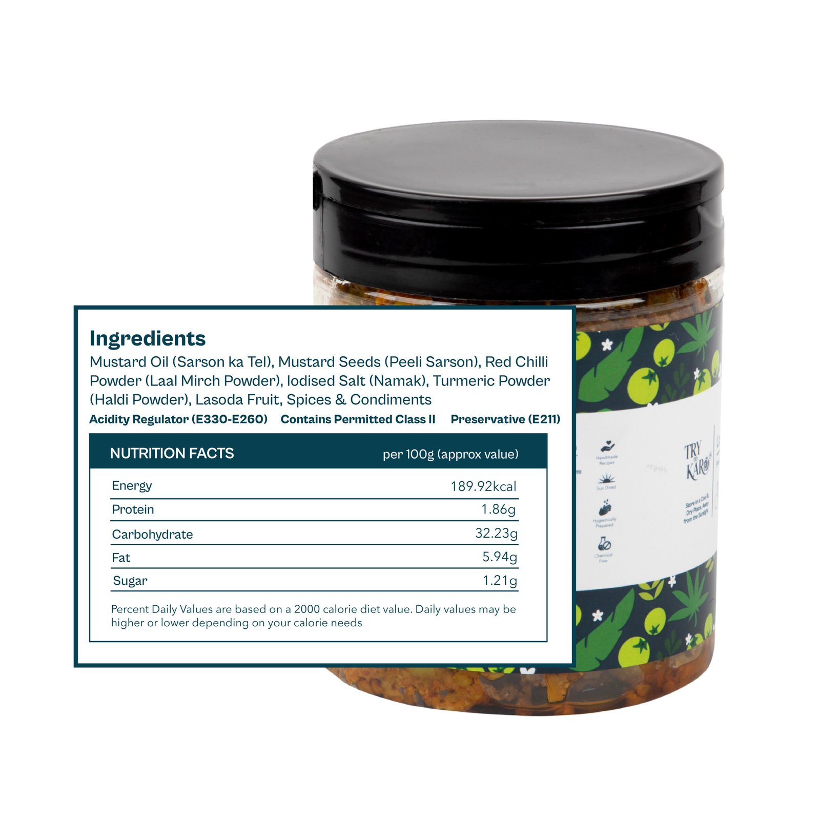 Laswa | Lasoda | Gondi | Indian Cherry | Glue Berry - Spicy (Mustard Oil) - Image 4