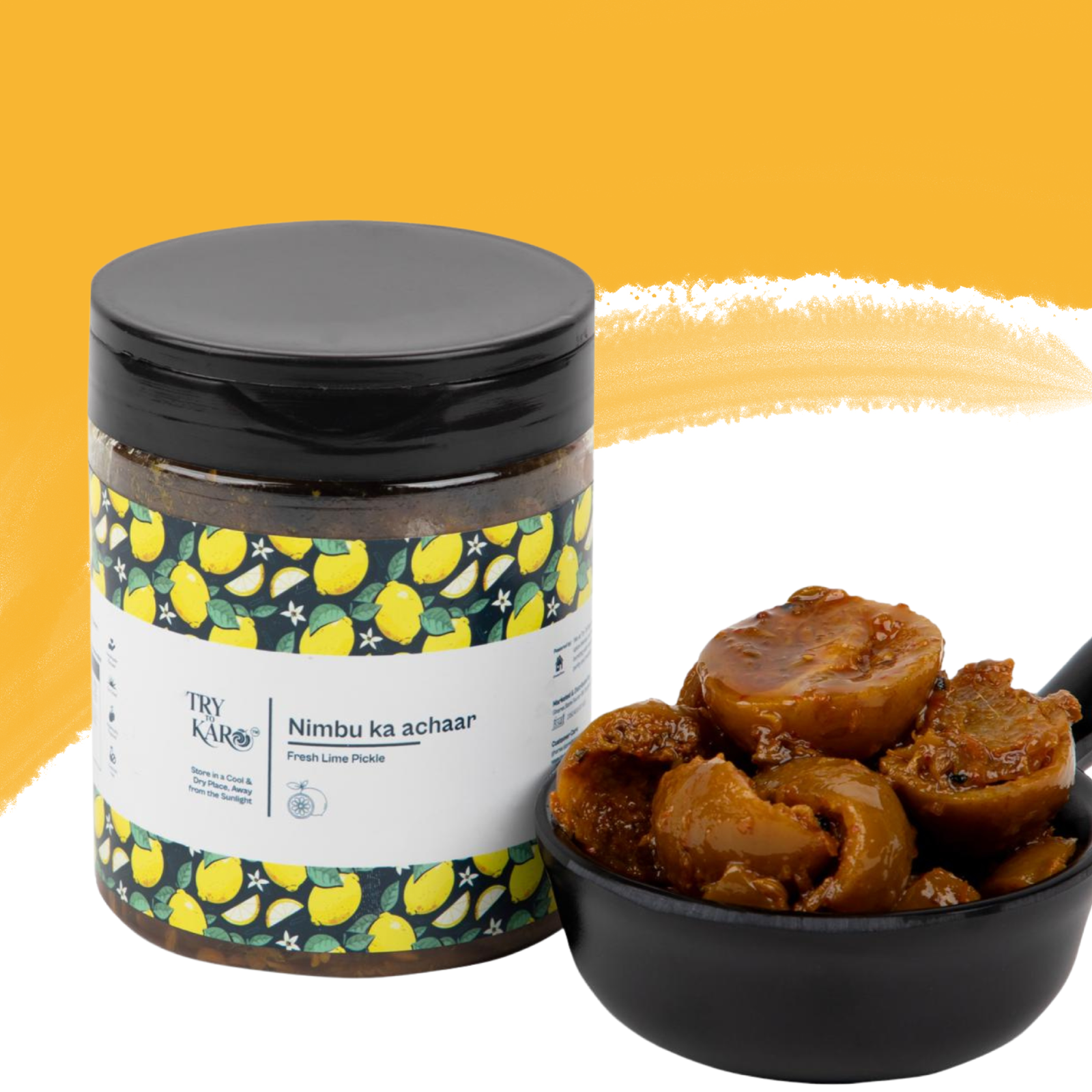 Nimbu ka Achaar | Lime Pickle - Sour & Spicy (Mustard Oil)