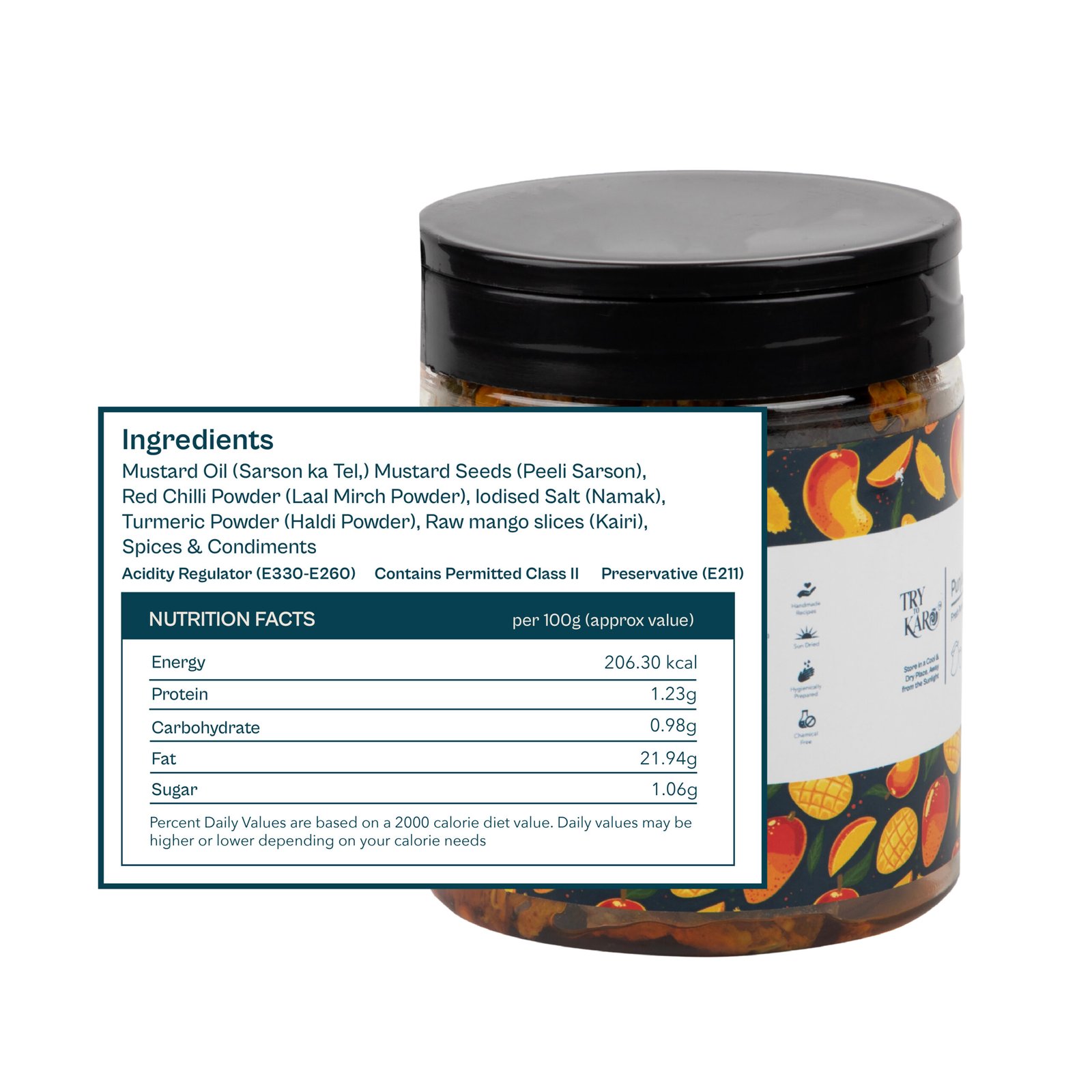 Punjabi Aam ka Achaar | Kairi | Raw Mango Pickle - Spicy (Mustard Oil) - Image 4