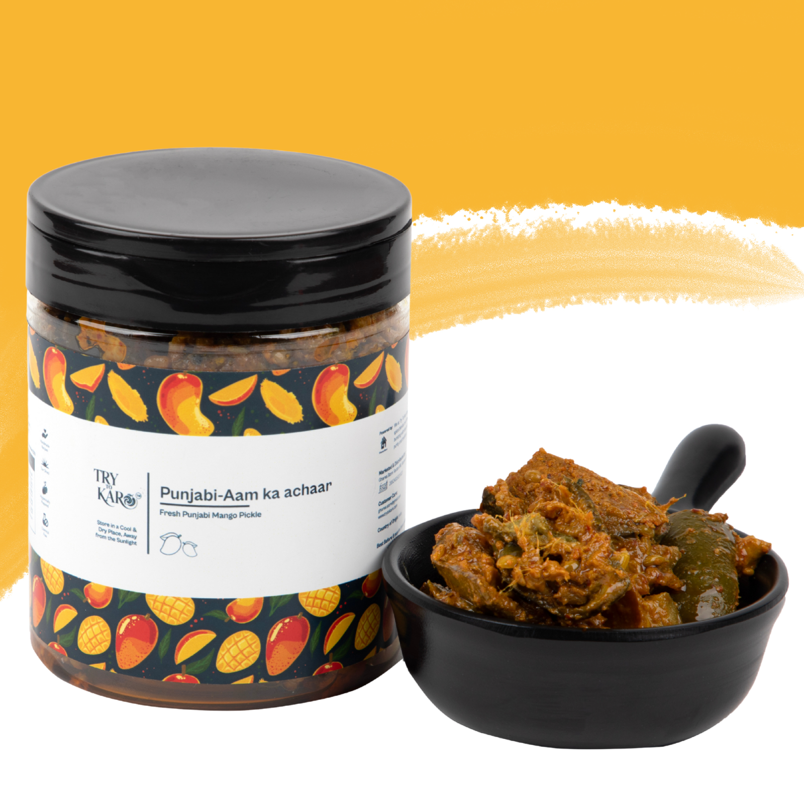 Punjabi Aam ka Achaar | Kairi | Raw Mango Pickle - Spicy (Mustard Oil)