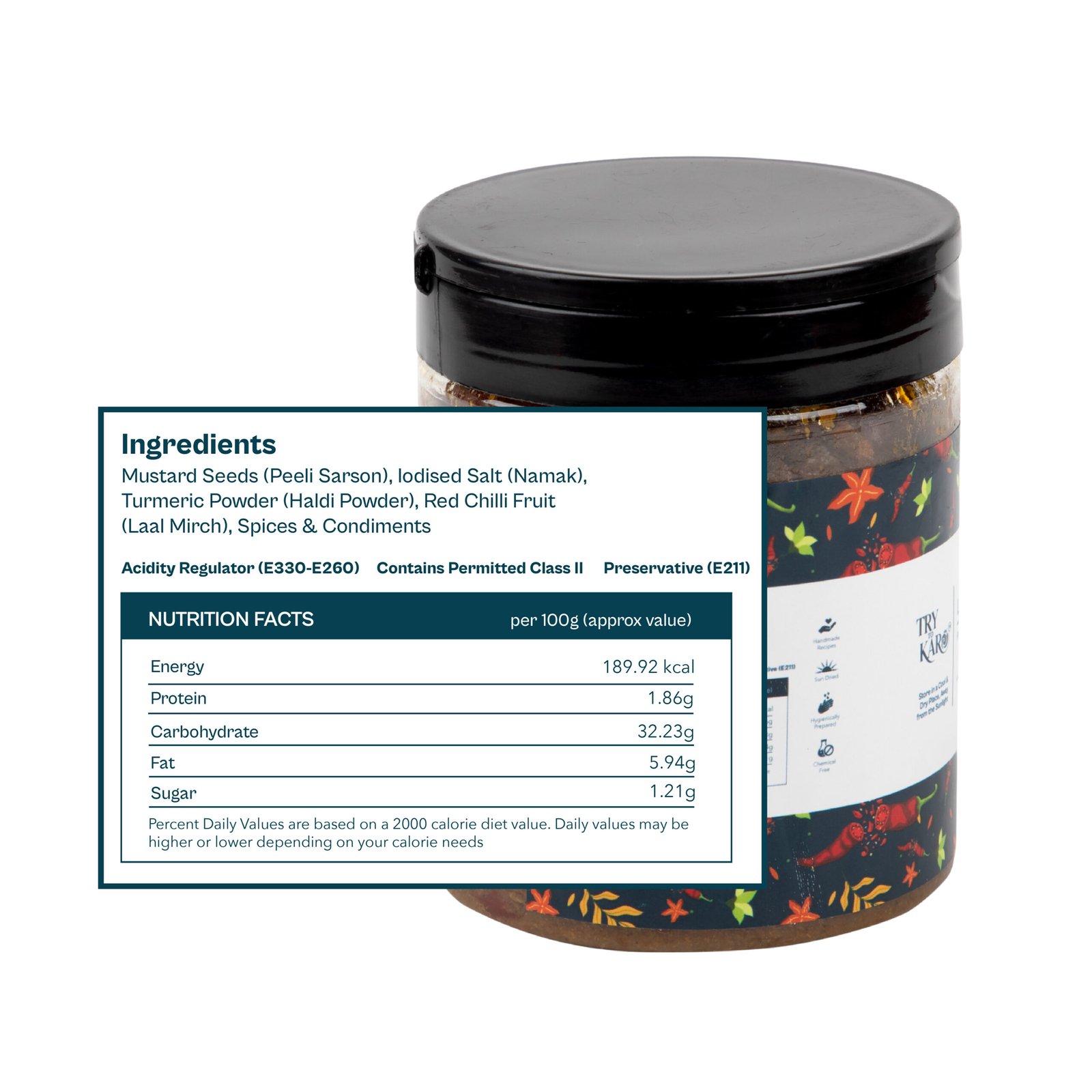 Laal Mirch ka Bharwa Achaar - Stuffed Red Chilli Pickle - Spicy (Mustard Oil) - Image 4